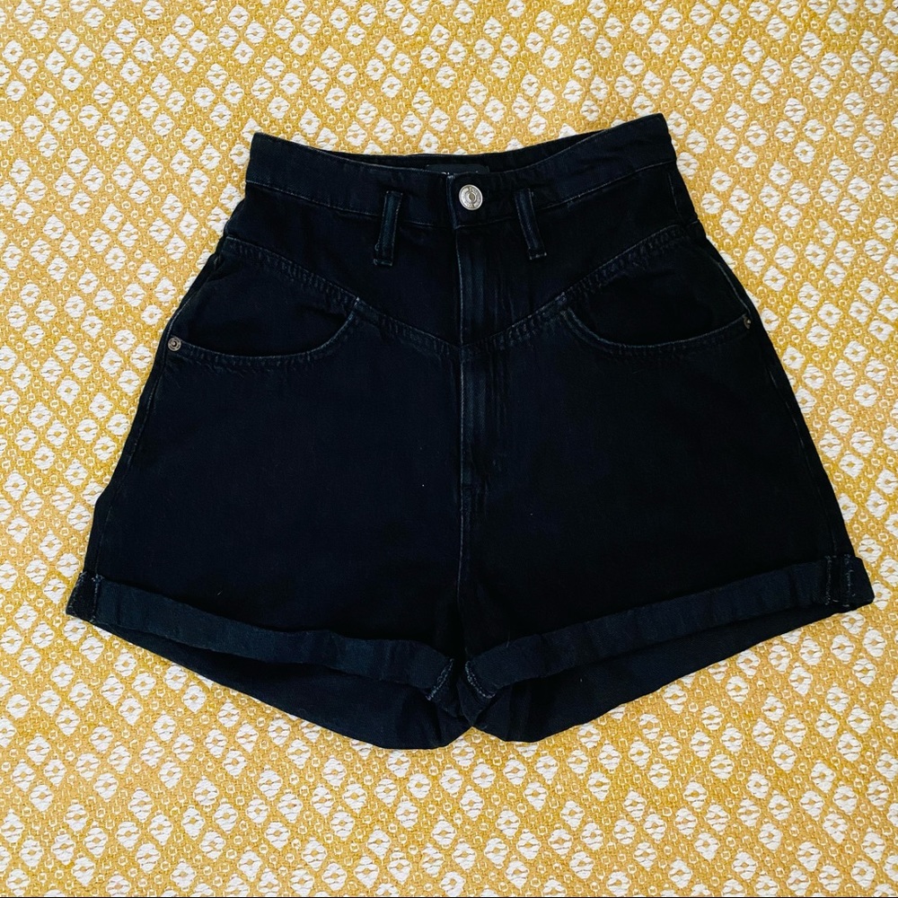Zara High Waisted Denim Shorts